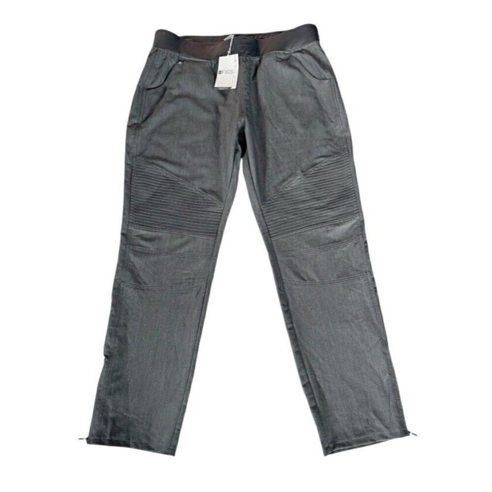 Figs Womens Sz L Graphite Gray Kanye Moto Scrub Pants Limited Edition TW2022 NWT